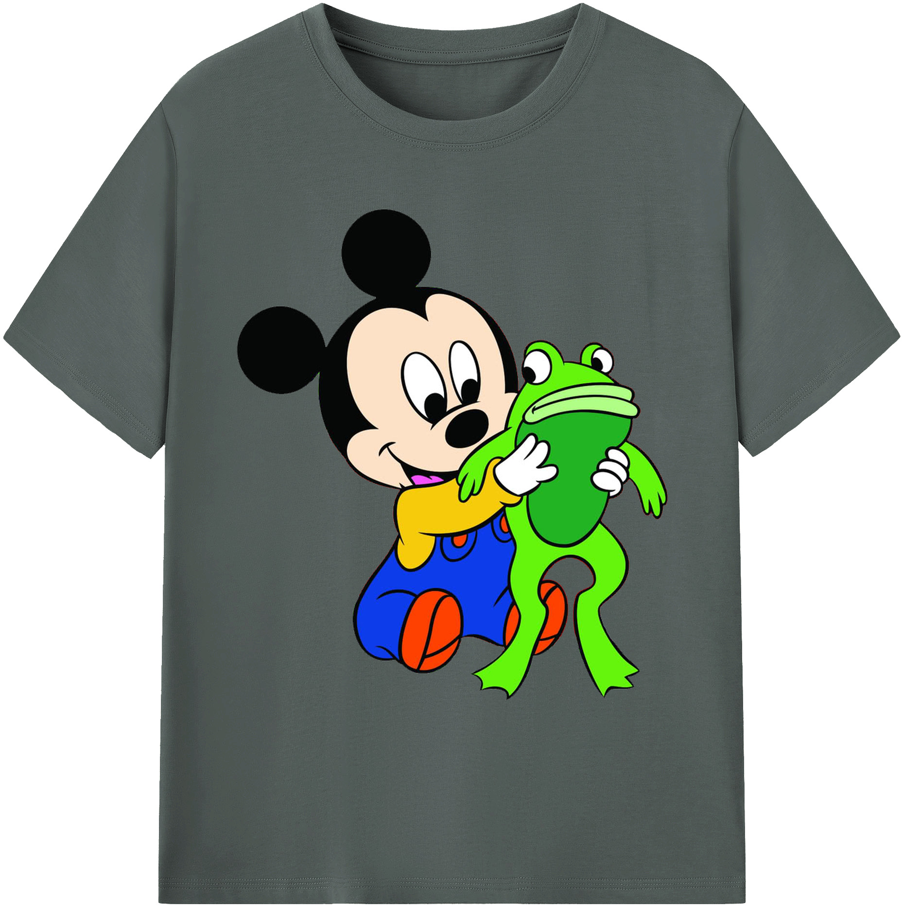 （画像用） ミッキーマウス Mickey Mouse 綿100％ メンズ半袖Tシャツ｜肌触りやわらか＆通気性